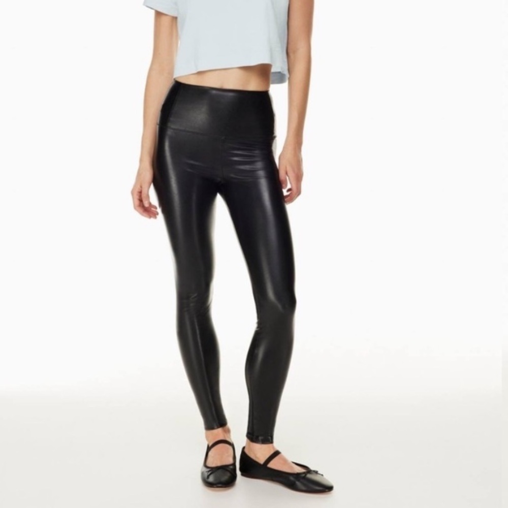 Aritzia Wilfred Faux Leather Legging High Waisted